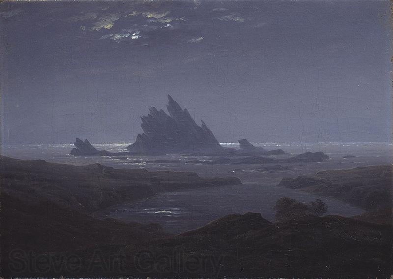 Caspar David Friedrich ReefsbytheSeashore Norge oil painting art